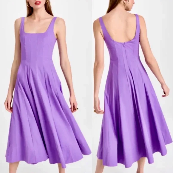 open lace back dress Lavender with White Sequins work Long Party Gown for Girls Little Plum –  Seasons Chennai main image 0